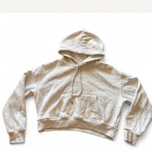 Women's Gray Cropped Hoodie